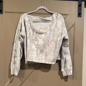 Off The Shoulder Camo Hollister Crew